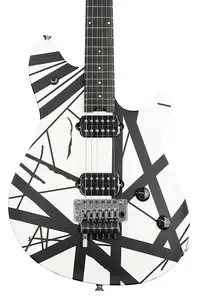 Электрогитара EVH Wolfgang Special - Атласный черно-белый полосатый