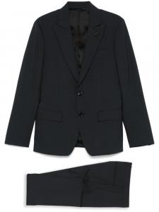 Lardini костюм с брошью, серый