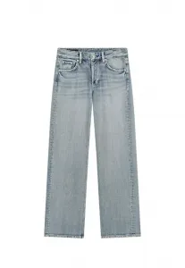 Джинсы средней посадки, широкие штанины, полная длина 05036936 широкие штанины Massimo Dutti, Light Blue
