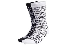 Носки унисекс до середины икры Adidas Originals, цвет Black