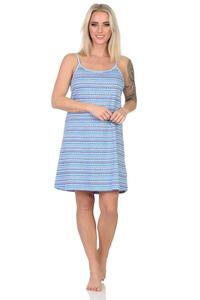Ночная рубашка NORMANN Spaghetti Ethnolook, синий
