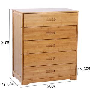 Yu Senyi Комод 80х43х91 см для спальни из массива дерева, 5 ящиков