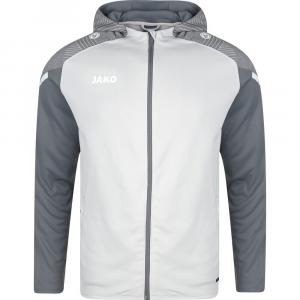 Спортивная толстовка на молнии Jako, базальтово-серый/светло-серый