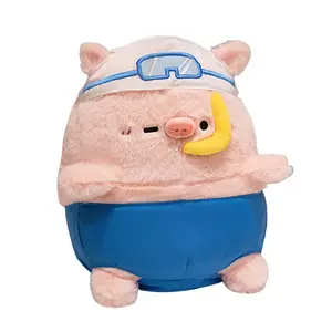 YUOU Мягкая игрушка-брелок поросенок в розовом цвете для спортивного праздника, высота 10см/25см