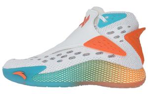 Баскетбольные кроссовки KT5 мужские высокие белые/оранжевые Anta