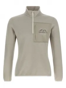 Топ с логотипом и молнией до половины. Brunello Cucinelli, бежевый