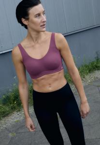 Бюстгальтер New Balance BRA, Washed Burgundy/Bordeaux