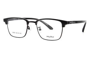 MUZU Оправы для очков унисекс из нержавеющей стали TR90, Black-C07