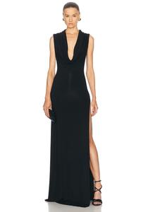 Платье-хомутик с вырезом сзади Sid Neigum, черный