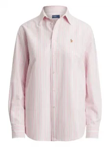 Полосатая рубашка на пуговицах Polo Ralph Lauren, розовый
