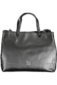 Женская сумка Byblos с короткими ручками, заклепками и логотипом, черный