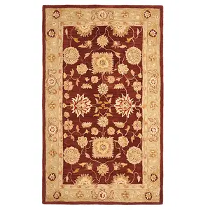 Ковер из шерсти с цветочным рисунком в рамке Anatolia Rochelle Safavieh, мультиколор, 183x275 см