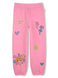 Брюки с графичным принтом Billieblush, розовый