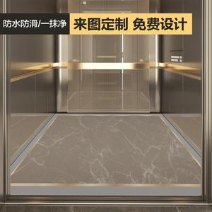 Budis Ковер 140х140 см из ПВХ под кожу для лифта, моющийся, с местом под логотип