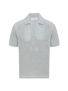 Рубашка-поло с латексным стежком Orlebar Brown, синий