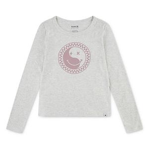 Детская футболка с длинным рукавом и цветочным принтом для девочек 7-16 лет Hurley, Ivory Smiley