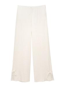 Широкие брюки Pull&Bear, экрю