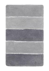 Серый серебристый современный полосатый банный коврик Rio Marina Homie Living