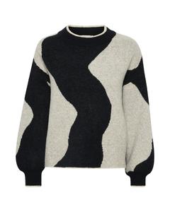 Свитер Kaffe Wilma, бежевый/черный