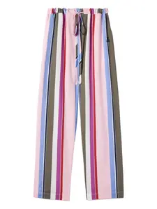 Брюки в полоску на завязках La DoubleJ, розовый