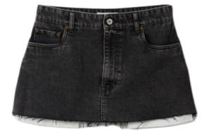 Повседневная юбка женская черная Miu Miu