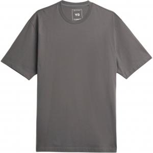 Футболка Y 3 с принтом логотипа и круглым вырезом Y-3, серый