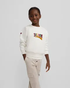 толстовка для девочки с буквами , кремового цвета Silbon