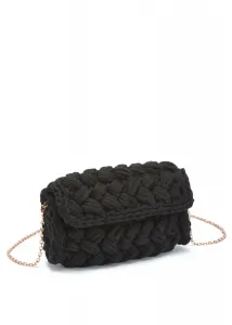 Сумка через плечо Vivance, связанная крючком, мини-сумка, вечерняя сумка, сумочка, сумка через плечо VEGAN, черный