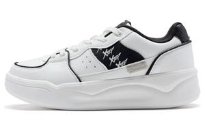Кроссовки XTEP Skateboarding Shoes Women's Low-top Sail White Black, белый/черный