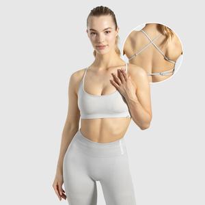 SMILODOX Женский спортивный бюстгальтер Sena светло-серый