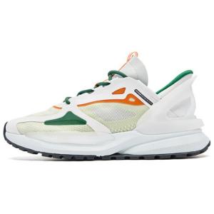 Кроссовки для мужчин с низким верхом  белого/артишоково-зеленого цвета Qiaodan