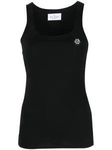 Топ с нашивкой-логотипом Philipp Plein, черный