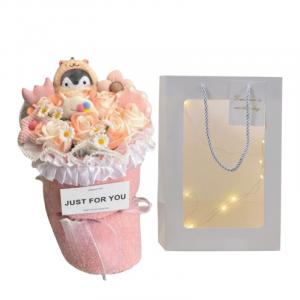 Princess lovers Милый розовый плюшевый букет пингвин