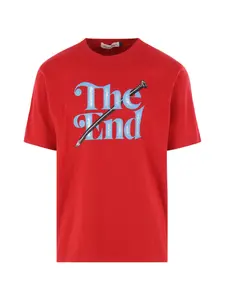 Футболка с принтом и короткими рукавами Undercover, красный