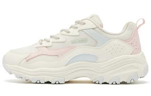 Дышащие легкие повседневные кроссовки низкие с амортизацией женские белый розовый зеленый QIAODAN, светло-бежевый прозрачный зеленый