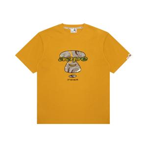 Футболка из хлопка с вышивкой от A Bathing APE Aape, оранжевый