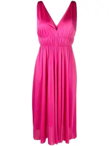 Платье миди с V-образным вырезом P.A.R.O.S.H., розовый