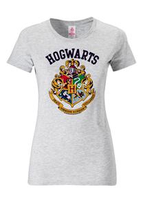 Футболка Logoshirt Hogwarts Logo, цвет grau-meliert