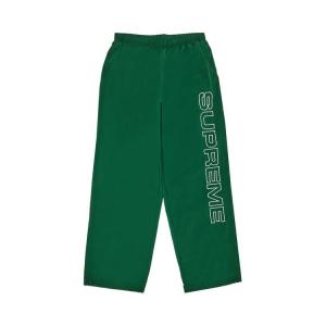 Брюки Supreme Spellout Embroidered Track Pant, Dark Green