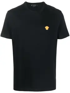 Футболка с декором Medusa VERSACE, черный