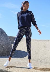 Худи LASCANA Active Hoodie, Blau Silber/Blue