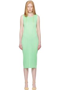 Макси-платье Monthly Colors May Pleats Please Issey Miyake, зеленый