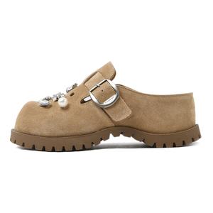 Женские сандалии с вырезами, нескользящие, с закрытым носком, цвет: земляной желтый CAMEIDO, Earth Yellow