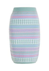 Юбка до колена IZIA Strick, цвет Mint Mehrfarbig