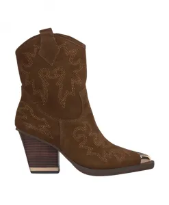 Вышитые ковбойские сапоги Alma En Pena, коричневый