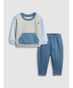 (K) Винтажный комплект одежды в стиле «мягкие цветовые блоки» (для малышей)