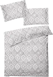 Постельное белье Dream Sleep Fine Flannel Marie Grey 160x210 см + 65x100 см Traumschlaf