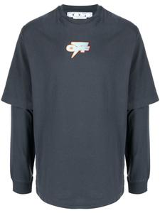 Многослойная футболка Thund Skate с эффектом деграде Off-White, синий