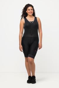 ULLA POPKEN Женская велосипедная майка с подушкой сиденья, сетчатыми лямками и V-образным вырезом