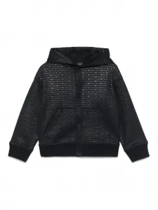 Худи с логотипом Emporio Armani Kids, синий